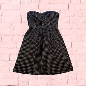 Y2k polka dot strapless pinup style dress Size Small